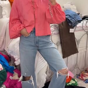 Free People Pink Blouse